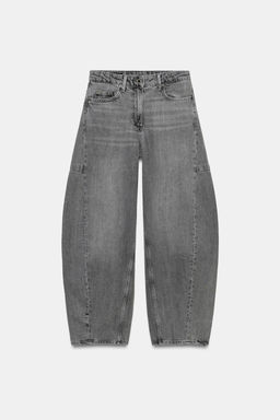 JEANS ZW COLLECTION ANKLE BALLOON TIRO MEDIO / Gris antracita - Zara фото 7