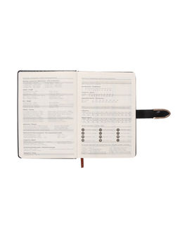 Ежедневник недатированный А5, с хлястиком, 112 листов в линейку, пвх, черный - Simaland фото 7