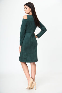 Платье ANELLI 1182 бутылочный  фото 5