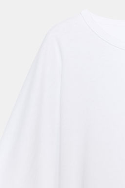 BOAT NECK T-SHIRT WITH LABEL - Zara фото 11