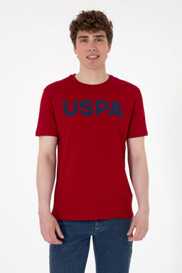 Erkek Regular Fit Bisiklet Yaka Bordo Basic Ti__rt Sepette S_rpriz _ndirim