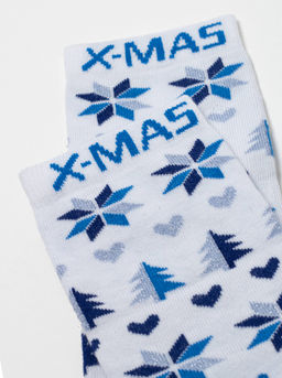 Цена за 2 пары. Носки новогодние белый - Conte elegant фото 5