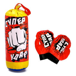 Игровой набор для бокса Суперудар, МИКС