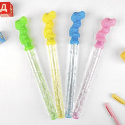 Цена за 24 шт. Мыльные пузыри Динозавр, МИКС, 110 мл