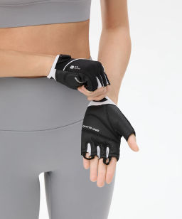 Перчатки для фитнеса STARFIT WG-202, черный/белый  фото 6