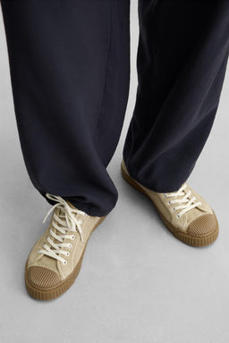 CONTRAST LEATHER TRAINERS - Zara фото 3