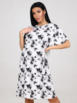 38 ТУНИКА ЖЕНСКАЯ (Бабочки на белом) - А-дина фото 4