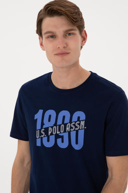 Erkek Bisiklet Yaka Lacivert Ti__rt Sepette S_rpriz _ndirim - U.s. polo assn фото 2