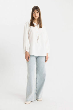 Рубашка-туника с длинным рукавом - Defacto фото 2