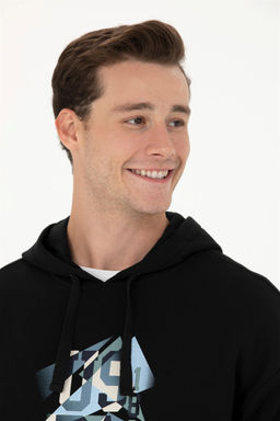 Мужской черный свитшот - U.s. polo assn фото 2