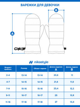 Варежки 14з17625 розовый - Nikastyle фото 8