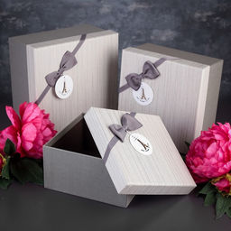 Набор коробок 3 в 1, 21 х 21 х 12 - 17 х 17 х 9 см