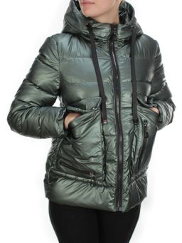 8063 GREEN Куртка демисезонная женская (130 гр. синтепон)