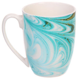 Цена за 2 шт. Кружка керамическая 350мл "Малахит"