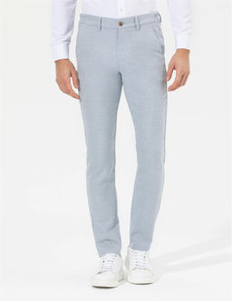 A__k Mavi Slim Fit Beli Lastikli Kanvas Pantolon - Pierre cardin фото 2