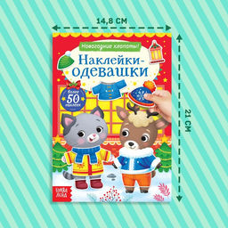 Книжка Наклейки-одевашки. Новогодние хлопоты! - Буква-Ленд фото 2
