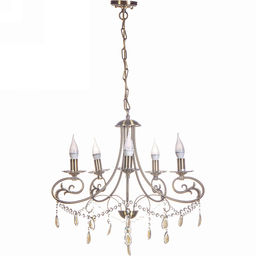 Люстра подвесная в стиле барокко "Biscotti" 5*40Вт Е14 6-MDG5932/5AB