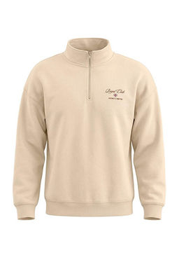 B_y_k Beden Ta_ Oversize __i Polarl_ Nak__l_ Fermuarl_ Dik YakaSweatshirt TMNAW27AO00007