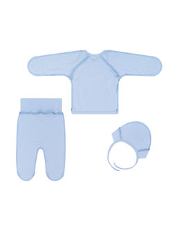 Комплект детский ясельный голубой зайки 729п (56, 38)