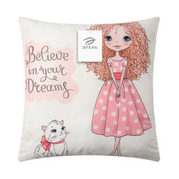 Наволочки декоративные 2 шт. Этель Девичьи истории 40 х 40 см, велюр  фото 6