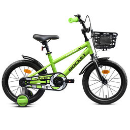 Велосипед 16" Rocket First, цвет зеленый