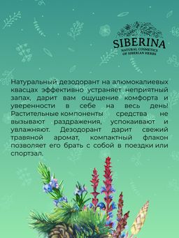 Дезодорант Шалфей и розмарин - Siberina фото 12
