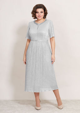 Платье Mira Fashion 5392S-Р серебро