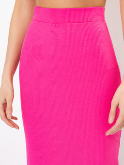 Юбка женская миди в ярко-розовом оттенке я.розовый 152779 - Mark formelle фото 4