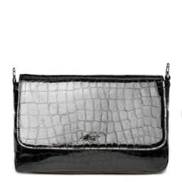 женская кожаная сумка с тиснением Багетка