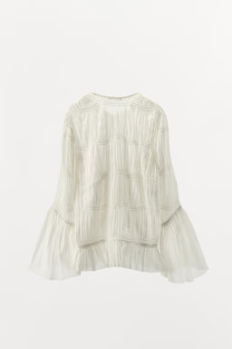 ASYMMETRIC TEXTURED BLOUSE - LIMITED EDITION - Zara фото 11
