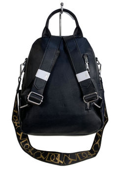 Сумка-рюкзак из искусственной кожи, цвет черный - Greta фото 2