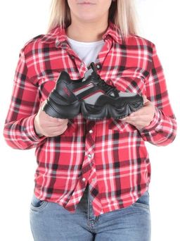 05-DHJ03-1 BLACK Кроссовки женские (нат.кожа, нат.замша, текстиль) - Фабричный китай фото 4