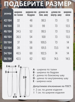 брюки джоггеры футер 3-х нитка петля (хлопок 100%) - Binita фото 14