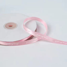 Лента декоративная 1см х 50 ярд / MI-1635 /уп 50/розовая
