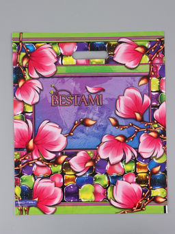 Цена за 25 шт. Пакет "Сакура , полиэтиленовый с вырубной ручкой 38х45 см, 60 мкм