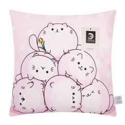 Наволочка декоративная Этель Котики 40х40 см, 100% п/э, велюр  фото 10