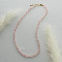 Бусы из Розового кварца 45 см +