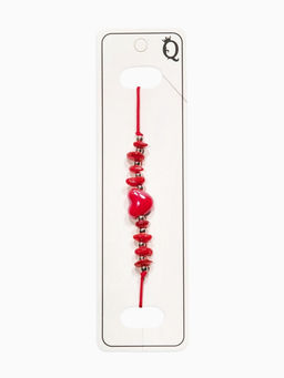 Цена за 3 шт. Браслет-оберег «На любовь» крошка,  цвет красно-бордовый