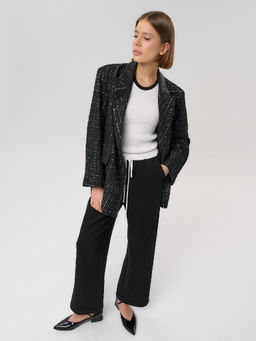 Пиджак женский 12421-34022 black - Eleganzza фото 3