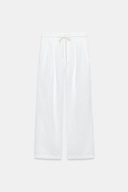 PANTAL?N CON LINO ZW COLLECTION / Blanco