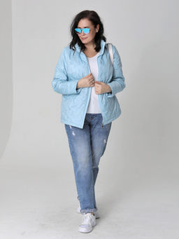 25124 Куртка голубой - Dizzyway фото 2