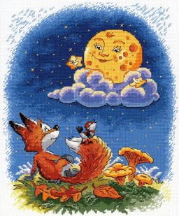 Набор для вышивания "М.П.Студия" НВ-787 "Ночные беседы" 24 х 20 см