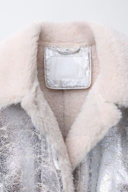 METALLIC DOUBLE-FACED JACKET - Zara фото 7