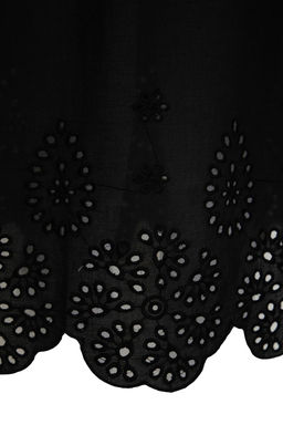 Plaj Giyim Siyah Dokuma Brodeli Midi Elbise TBESS25EL00009 - Trendyolmilla фото 7