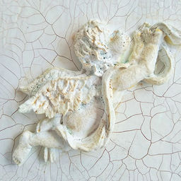 Паста с эффектом трещин матовая Белая