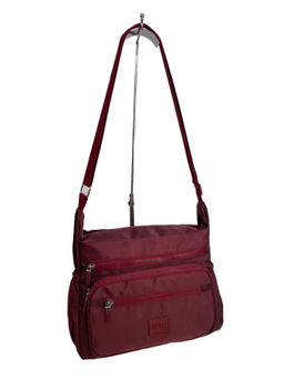 Женская cумка из текстиля, цвет бордовый