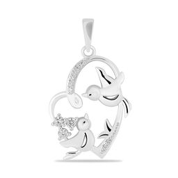 Подвеска, куб.циркон., Птички