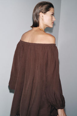 ZW COLLECTION OFF-THE-SHOULDER TOP - Zara фото 5