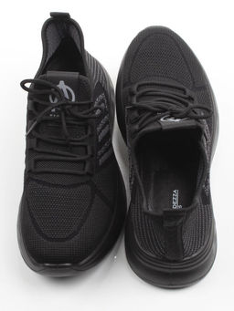 03-TEX-D01-07 BLACK Кроссовки летние мужские (текстиль)