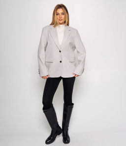 Пиджак #КТ55757, светло-серый - Dommod фото 4